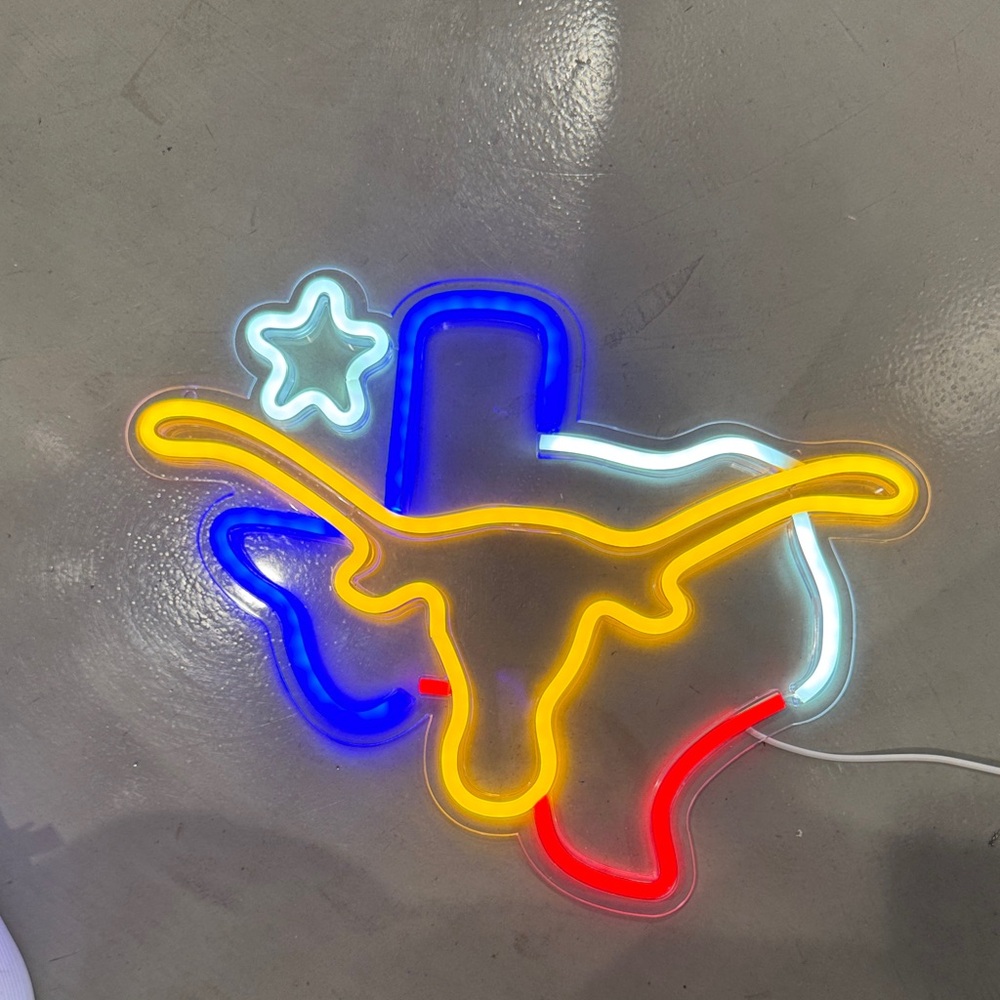 Texas Longhorn Neon Light Sign